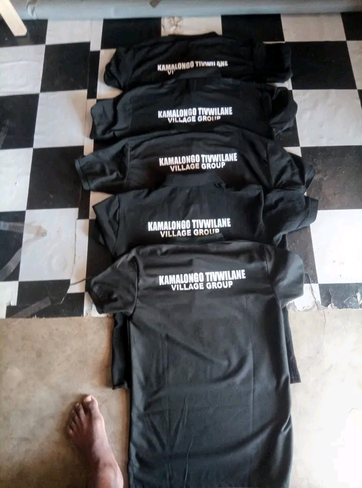 Custom printed apparel samples